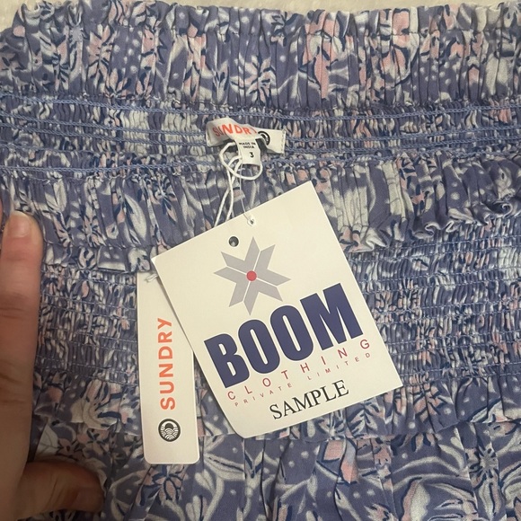 Floral Blue Skirt - Picture 2 of 5